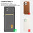 AHASTYLE PT133-B-S Phone Card Holder Adhesive Stick on Phone Wallet Pocket Organizer - Grey - 2