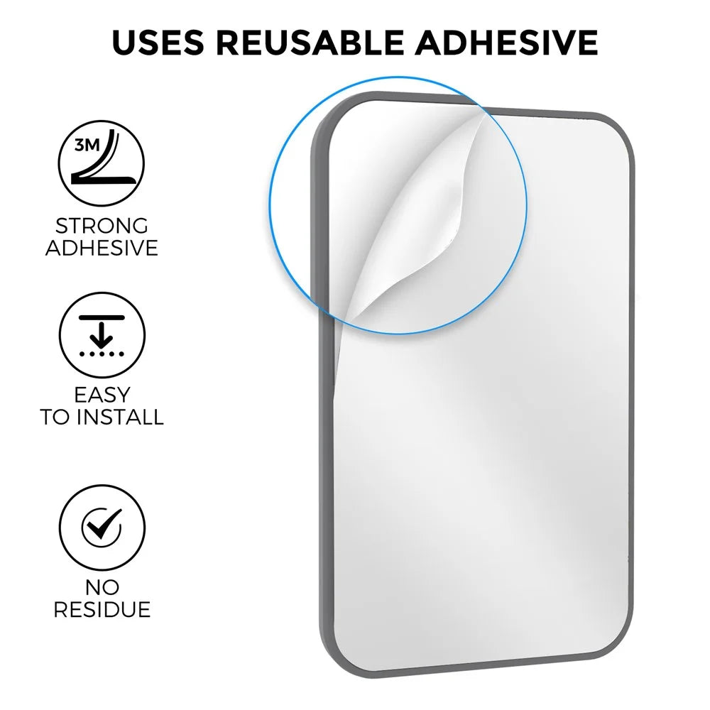 AHASTYLE PT133-B-S Phone Card Holder Adhesive Stick on Phone Wallet Pocket Organizer - Grey - 4