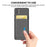 AHASTYLE PT133-B-S Phone Card Holder Adhesive Stick on Phone Wallet Pocket Organizer - Grey - 5