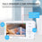 ABM206 4.3 Inch Baby Monitor Infant 2.4G WiFi App Video Monitoring Night Vision Two Way Audio Camera - US Plug - 3