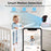 ABM206 4.3 Inch Baby Monitor Infant 2.4G WiFi App Video Monitoring Night Vision Two Way Audio Camera - US Plug - 5