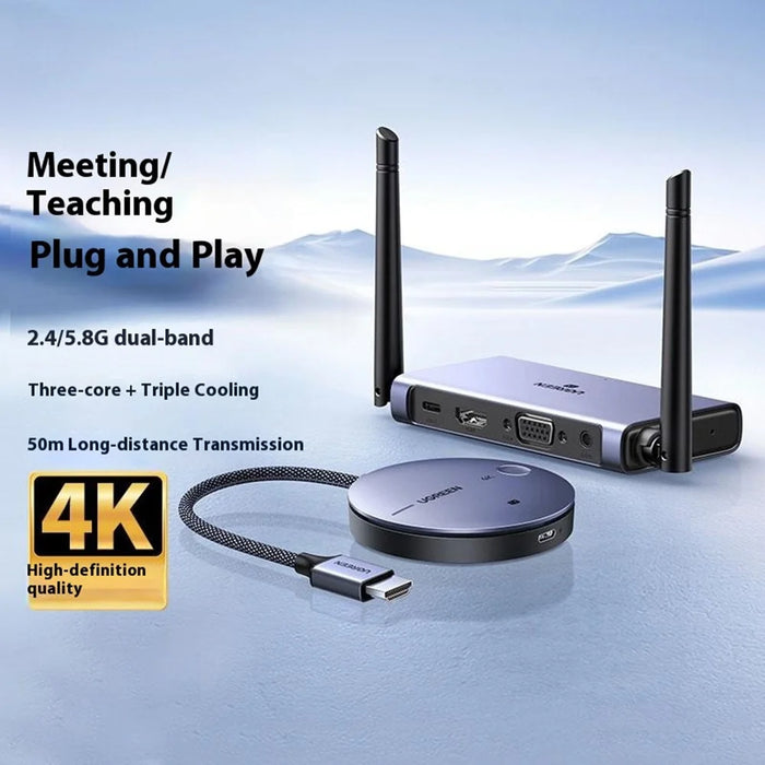 UGREEN CM586 90909 Wireless HD Transmitter and Receiver 4K 30Hz  /  5G 2.4G HD Extender 164FT / 50M - 6