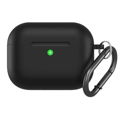 CS30 For AirPods Pro 3 Protective Case Soft Silicone Earphone Cover with Hook - Black - 1