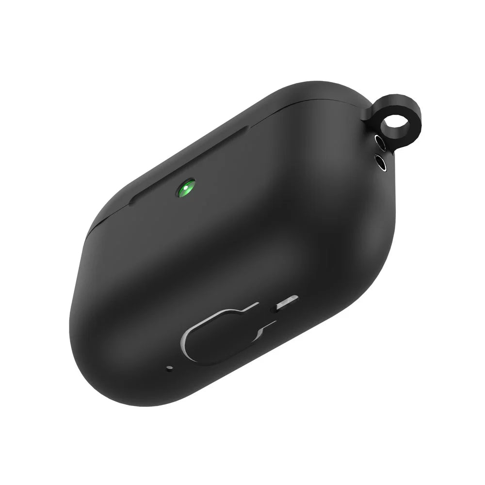 CS30 For AirPods Pro 3 Protective Case Soft Silicone Earphone Cover with Hook - Black - 3