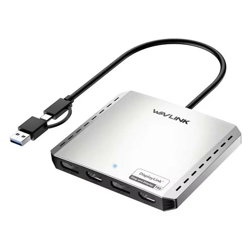 WAVLINK WL-UG7501DH-PD 2 DP + 2 HD Converter 4K / 8K Display Adapter with 85W Upstream Charging for Intel  /  M1  /  M2  /  M3  /  M4 Mac and Windows - 1