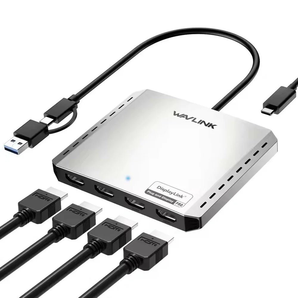 WAVLINK WL-UG7501H-PD 4 HD Converter 4K Display Adapter with 85W Upstream Charging for Intel  /  M1  /  M2  /  M3  /  M4 Mac and Windows - 2