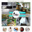 SP960 5 Inch Baby Monitor Two-Way Audio Intercom 720P HD Display Full View RC Home Camera Night Vision - US Plug - 4