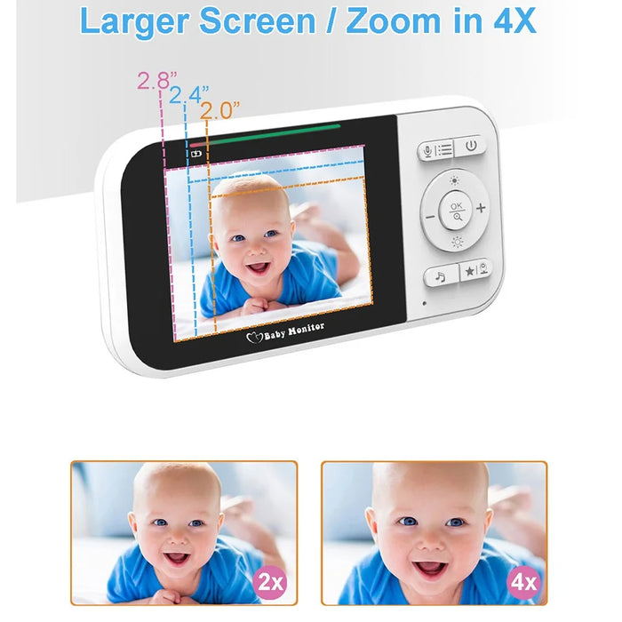 SP218 2.8 Inch Baby Monitor Two-Way Audio Intercom 320P Display Night Vision Infant Camera - US Plug - 5