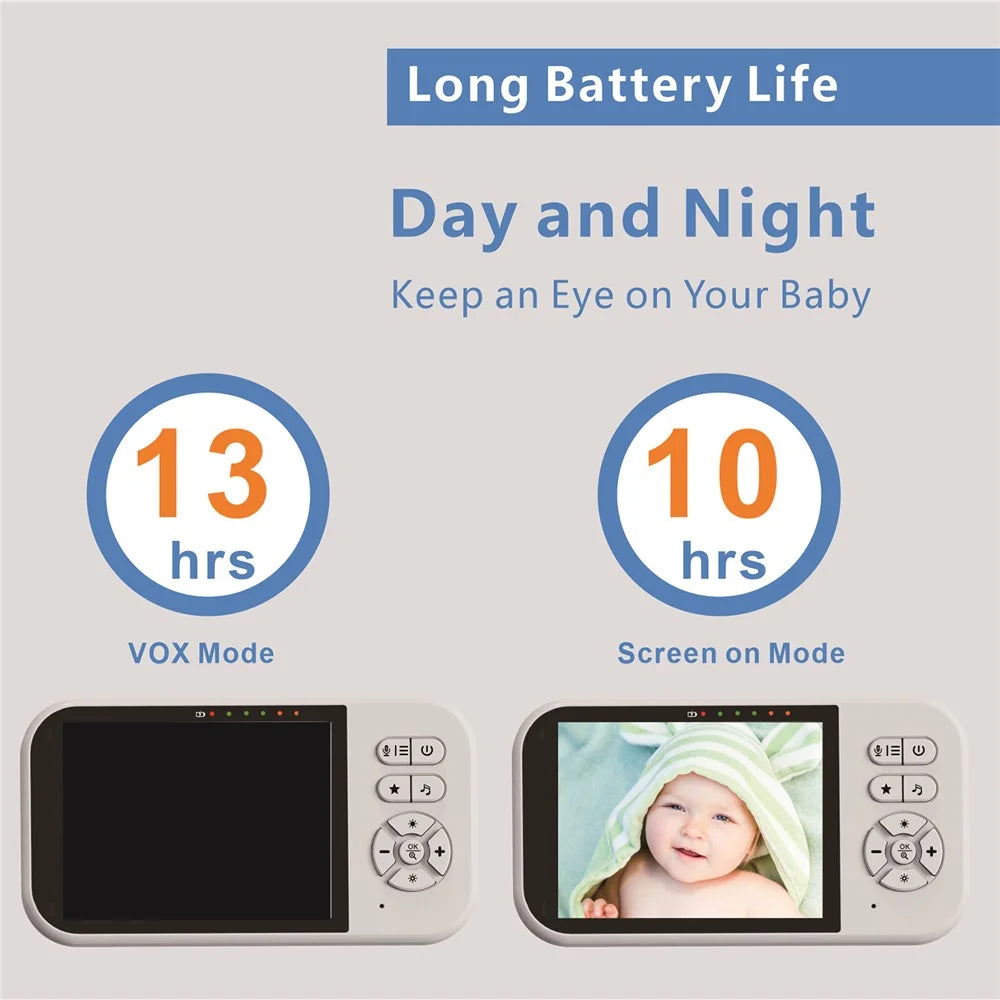 SP316 3.5 Inch Baby Monitor Two-Way Audio Intercom 320P Display Camera Night Vision for Home - US Plug - 7