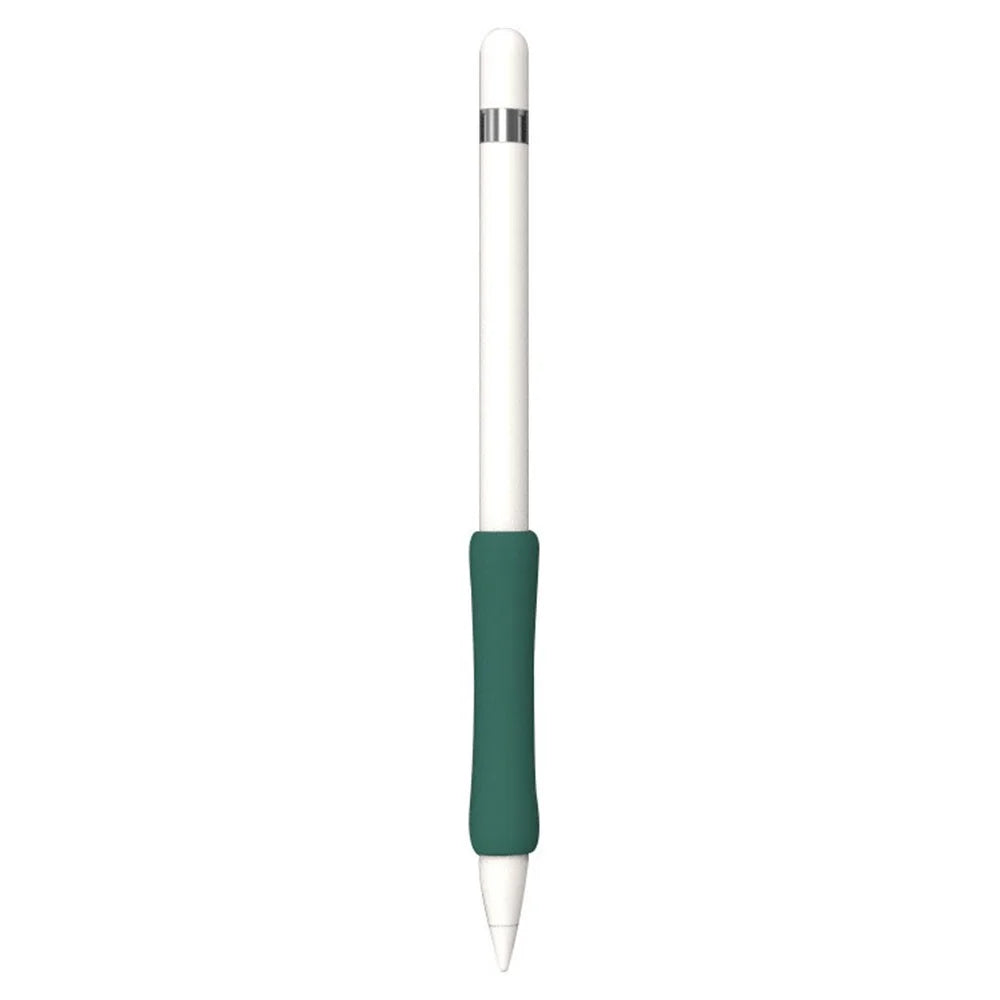 For Apple Pencil (1st Generation)  /  (2nd Generation) Silicone Sleeve Stylus Protective Case Short Version - Midnight Green - 1