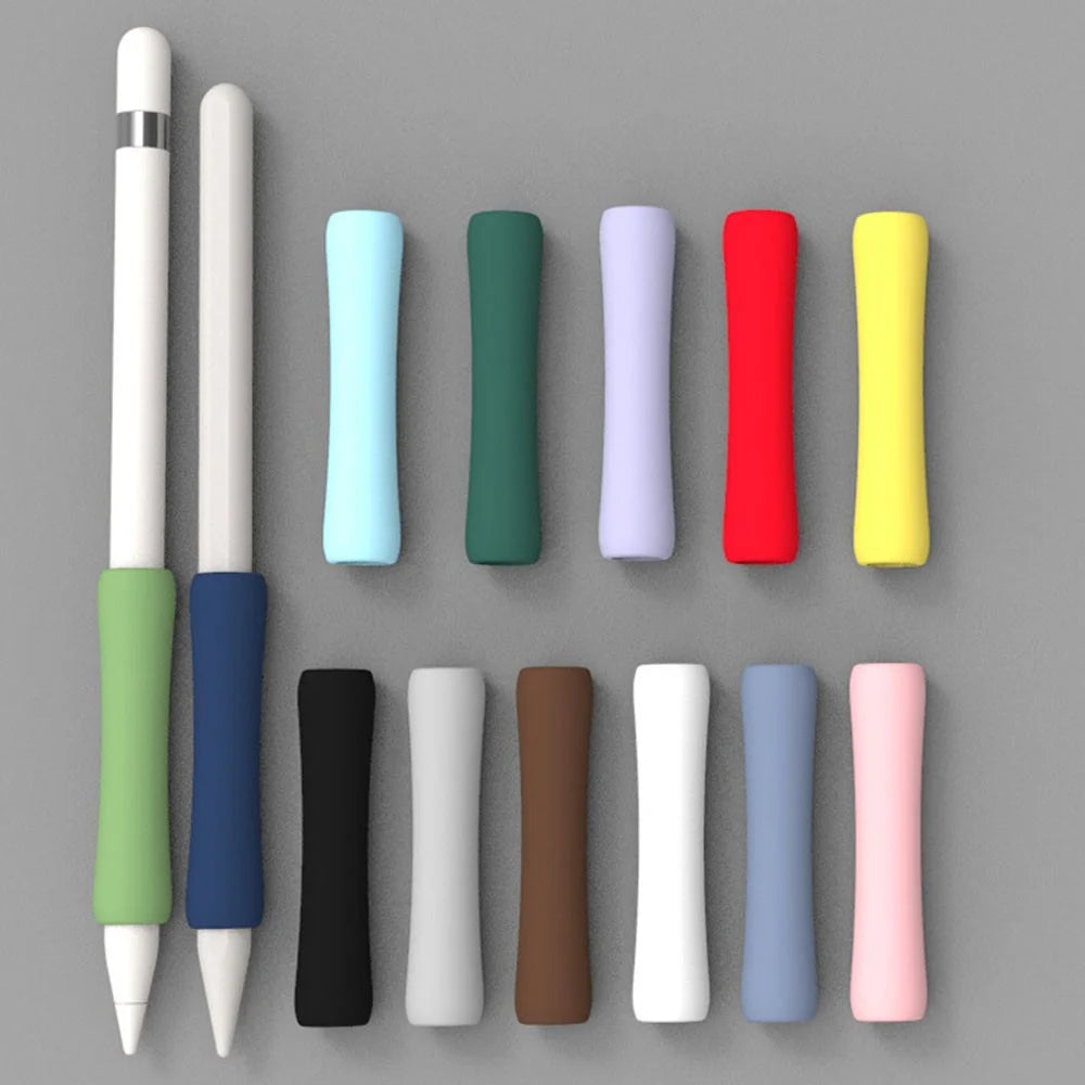 For Apple Pencil (1st Generation)  /  (2nd Generation) Silicone Sleeve Stylus Protective Case Short Version - Midnight Green - 4