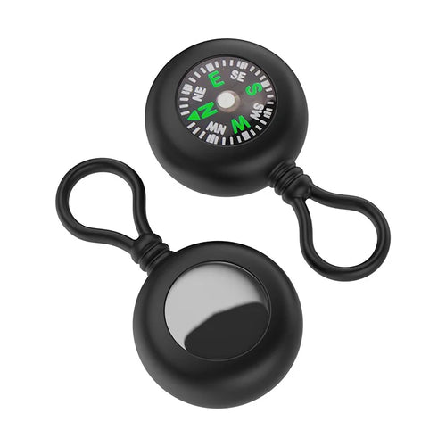 For Apple AirTag Silicone Case Anti-loss Locator Protective Cover - black - 1