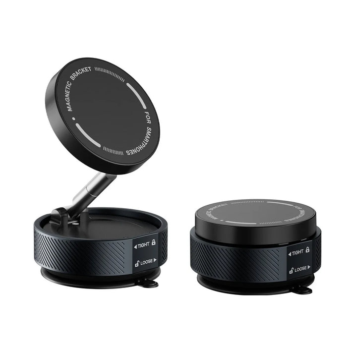 T20 Vacuum Suction Magnetic Phone Mount Tri Axis Adjustable Foldable Phone Holder Stand - Black - 1