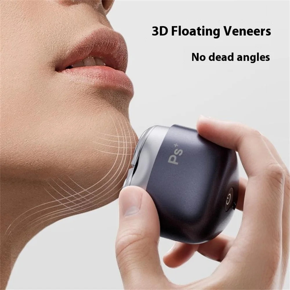 K003 Electric Shaver 3D Floating Head Type-C Fast Charging IPX7 Waterproof Razor - Black - 2