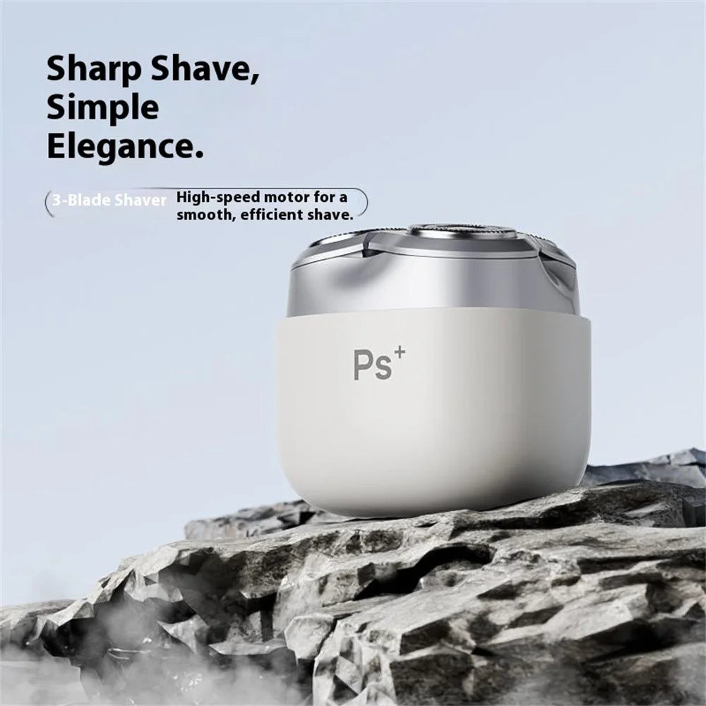 K003 Electric Shaver 3D Floating Head Type-C Fast Charging IPX7 Waterproof Razor - Black - 6