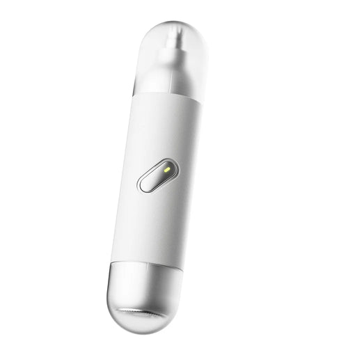 K007 Mini Electric Shaver Rechargeable Nose Hair Trimmer Built In LED Light Portable Grooming Tool - White - 1
