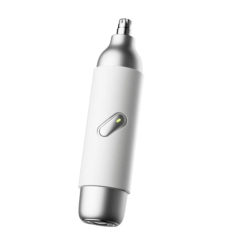 K007 Mini Electric Shaver Rechargeable Nose Hair Trimmer Built In LED Light Portable Grooming Tool - White - 2