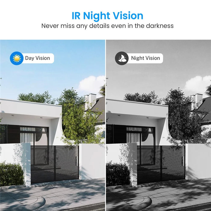 T52 WiFi Wireless Smart Video Doorbell Night Vision HD 1080P Two Way Audio Motion Detection Door Bell - Black - 6