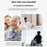 W906 300m Range Wireless Doorbell 60 Ringtones 5 Volume Levels Door Chime Kit, 1 Transmitter + 1 Receiver - White+Gold - 7