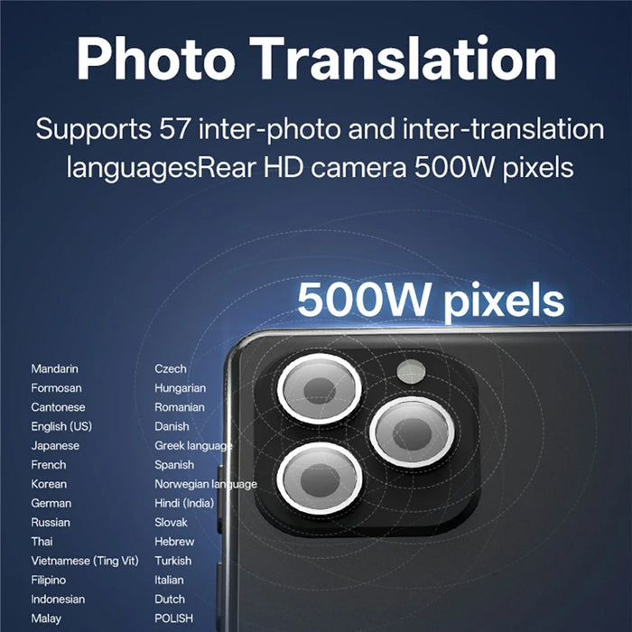 T22 5.5 Inch Smart Voice Translator 142 Languages Online Translation WiFi Photo Translation Device, 1+16G - 4