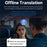T22 5.5 Inch Smart Voice Translator 142 Languages Online Translation WiFi Photo Translation Device, 1+16G - 6