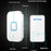FA88 150m Range 5 Volume Levels Self Powered Wireless Doorbell 60 Melodies Door Chime, 2 Transmitters + 1 Receiver - White / EU Plug - 7