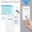A80 Wireless USB Doorbell for Home 150m Range 60 Melodies 5 Volume Levels Door Chime, 1 Transmitter + 1 Receiver - Black - 4