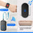 A18 For Elderly SOS Emergency Call Button 60 Melodies Adjustable Volume 300m Wireless Alarm System, 1 Lanyard Button + 1 EU Plug Receiver - Black+Gold - 5