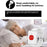 A18 For Elderly SOS Emergency Call Button 60 Melodies 300m Wireless Alarm System, 1 Watch Button + 1 Lanyard Button + 1 EU Plug Receiver - Black+Gold - 7