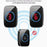 A10 Digital Display Wireless Calling System 60 Melodies Restaurant Pager Long Range Service Bell, 5 Transmitters + 1 Receiver - EU Plug - 5