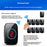 A10 Digital Display Wireless Calling System 60 Melodies Restaurant Pager Long Range Service Bell, 5 Transmitters + 1 Receiver - EU Plug - 6