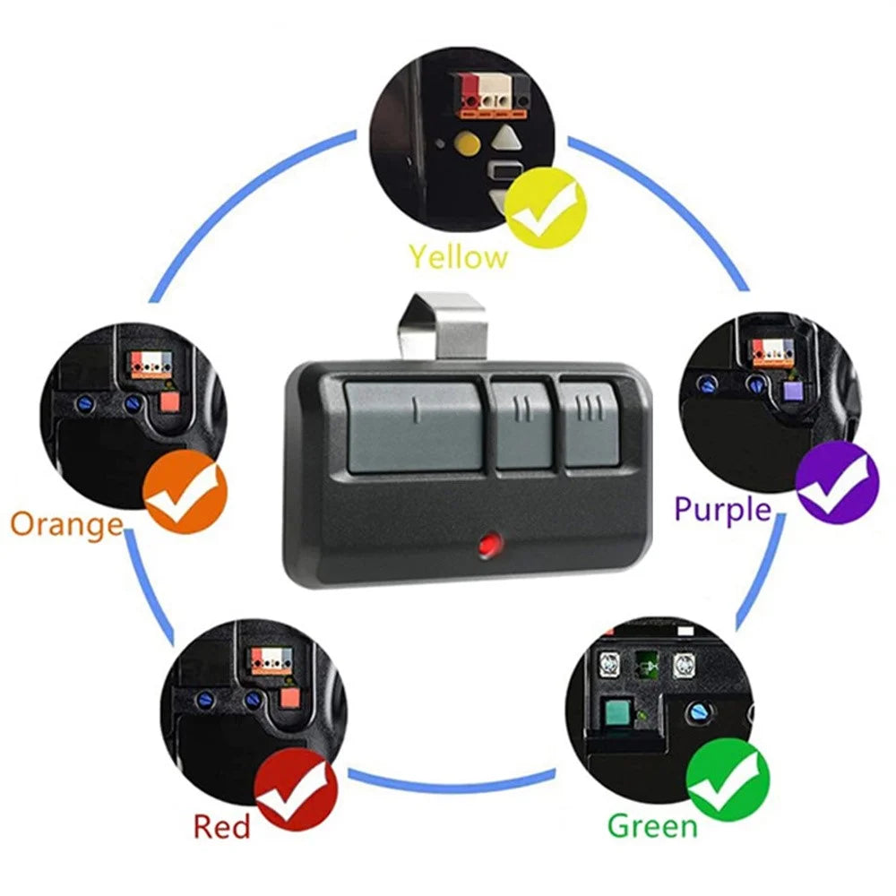 For LiftMaster 893MAX 3-Button Electric Gate Remote Control Rolling Code 100M Range Garage Door Opener - 4