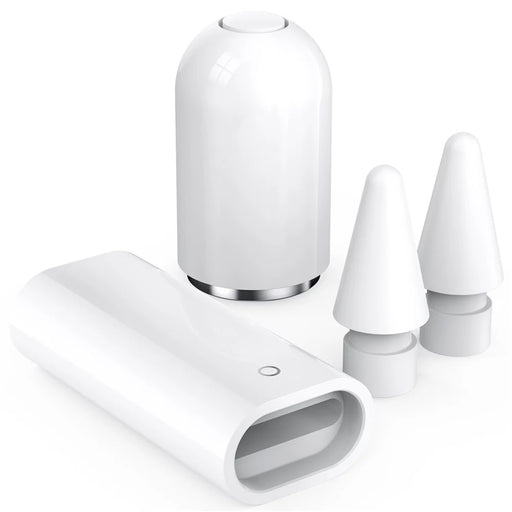 AHASTYLE PT146 For Apple Pencil (1st Generation) Magnetic Cap Charging Adapter Set Replacement Tip and Cap Holder - 1