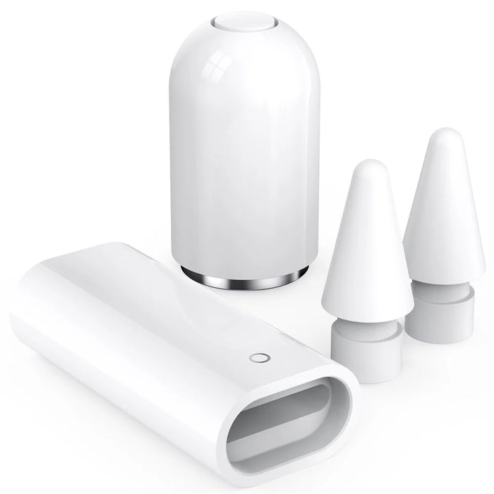 AHASTYLE PT146 For Apple Pencil (1st Generation) Magnetic Cap Charging Adapter Set Replacement Tip and Cap Holder - 1