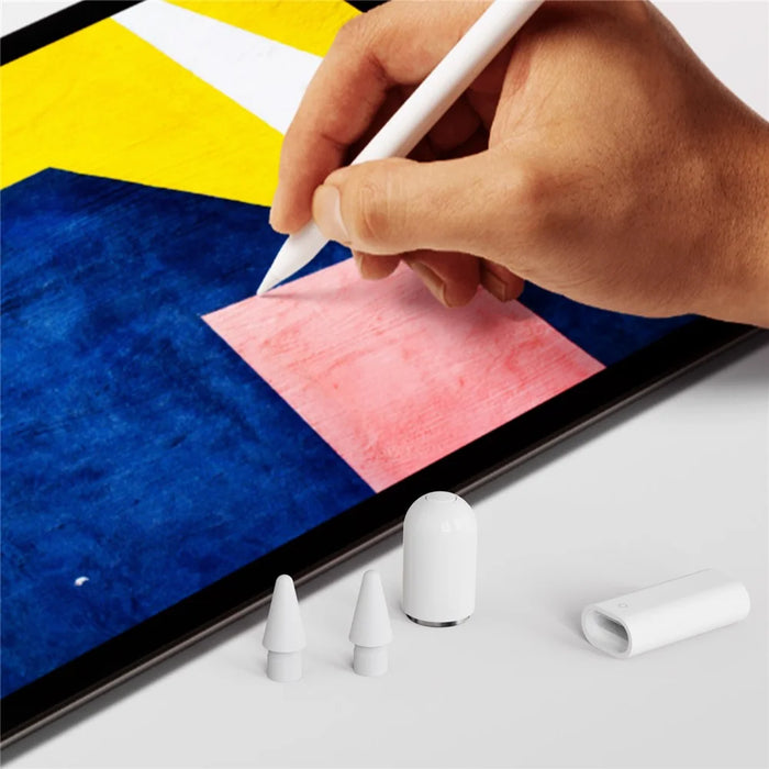 AHASTYLE PT146 For Apple Pencil (1st Generation) Magnetic Cap Charging Adapter Set Replacement Tip and Cap Holder - 7