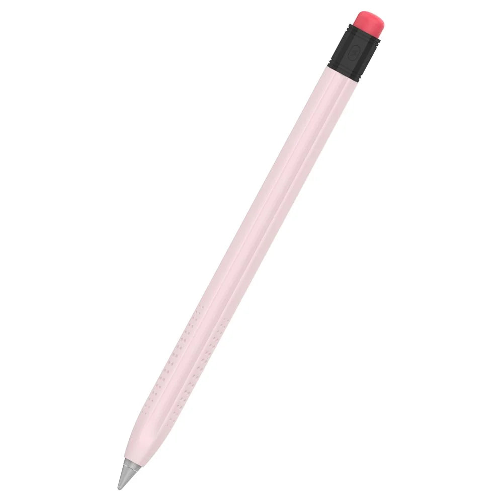 AHASTYLE PT114-C Slim Stylus Case For Huawei M-Pencil 3rd Generation / 2nd Generation / 1st Generation , Shockproof Anti Slip Cover - Pink + Black Cap - 1