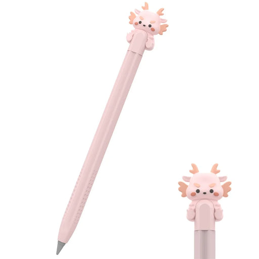AHASTYLE PT114 Stylus Sleeve For Huawei M-Pencil 3rd Generation / 2nd Generation / 1st Generation , Cartoon Dragon-Style Cap Silicone Cover - Pink - 1