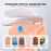 AHASTYLE WG159 6PCS Magnetic Cable Organizer Multi-Function Desktop Wire Management System - 2 Orange + 2 Purple + 2 Blue - 5