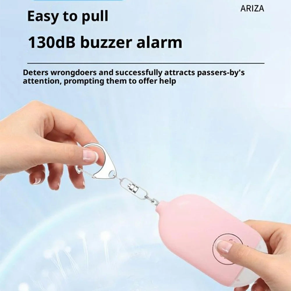 B300 Rechargeable Personal Alarm Flashlight Smart Anti-Wolf Device Outdoor Personal Security Alarm - Pink - 4
