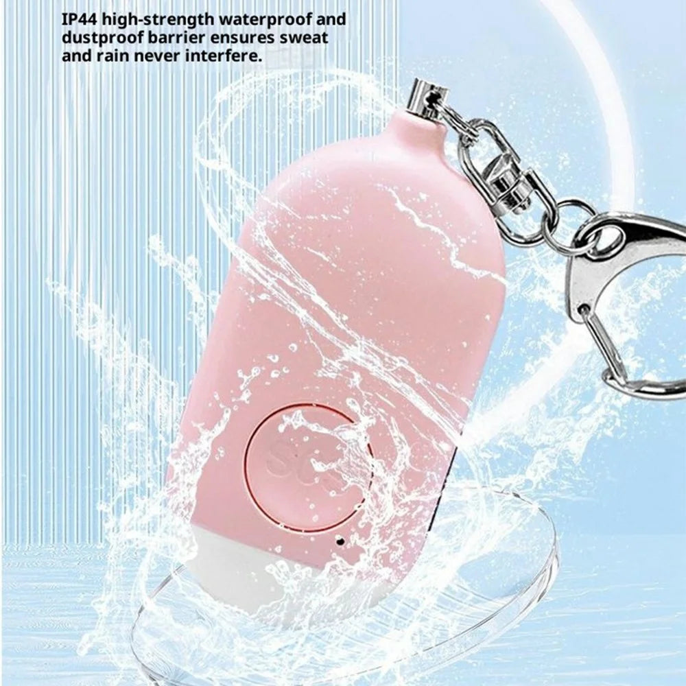 B300 Rechargeable Personal Alarm Flashlight Smart Anti-Wolf Device Outdoor Personal Security Alarm - Pink - 5