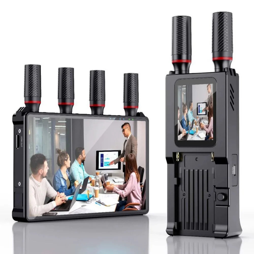 VRRIIS 085 P 1080P HD 400m Range Wireless Video Transmitter and Receiver Kit with LCD Display - US Plug - 2