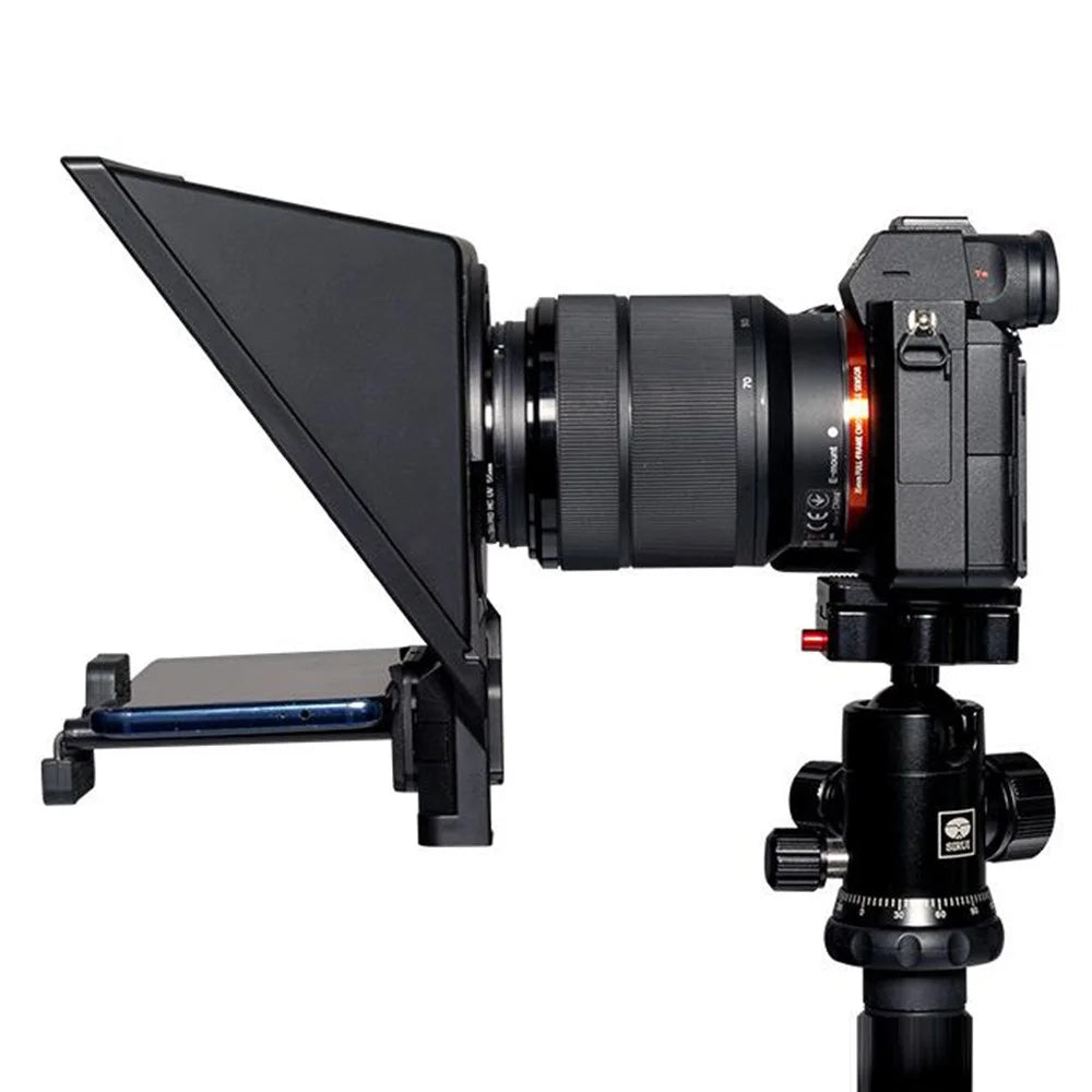 FEELWORLD TP2A 8 Inch Portable Teleprompter for Smartphone Tablet DSLR Camera Prompter with Remote Control - 5