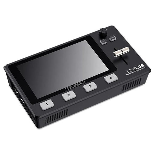 FEELWORLD L2 Plus Multi-Camera Live Streaming Video Switcher with 5.5-Inch Touchscreen, 4 HD Inputs, PTZ Control - US Plug - 2