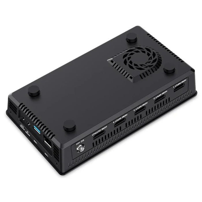 FEELWORLD L2 Plus Multi-Camera Live Streaming Video Switcher with 5.5-Inch Touchscreen, 4 HD Inputs, PTZ Control - US Plug - 4