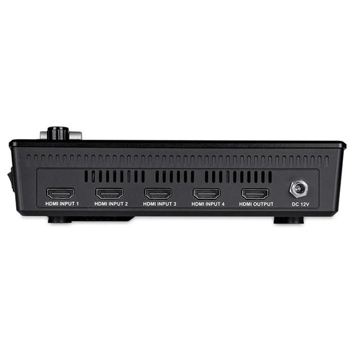 FEELWORLD L2 Plus Multi-Camera Live Streaming Video Switcher with 5.5-Inch Touchscreen, 4 HD Inputs, PTZ Control - US Plug - 5