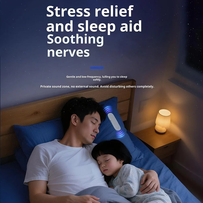 QY13 Bone Conduction Pillow Speaker Portable Mini Sleep Aid Speaker for Home / Dormitory - Blue - 5