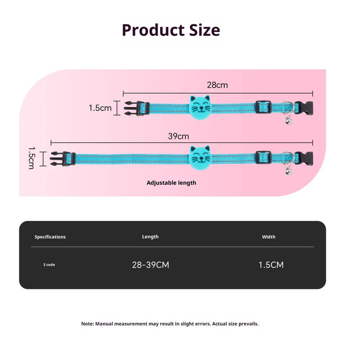 F22 Smart GPS Tracker IP68 Waterproof Pet Cat Dog Locator with Reflective Collar for iOS Android - Black - 7