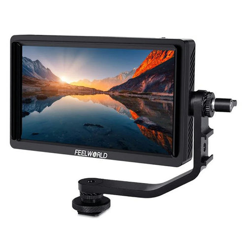 FEELWORLD FW568S 6 Inch Camera Monitor 3G-SDI 4K HD Input / Output IPS Display Screen for Photography / Videography - 1