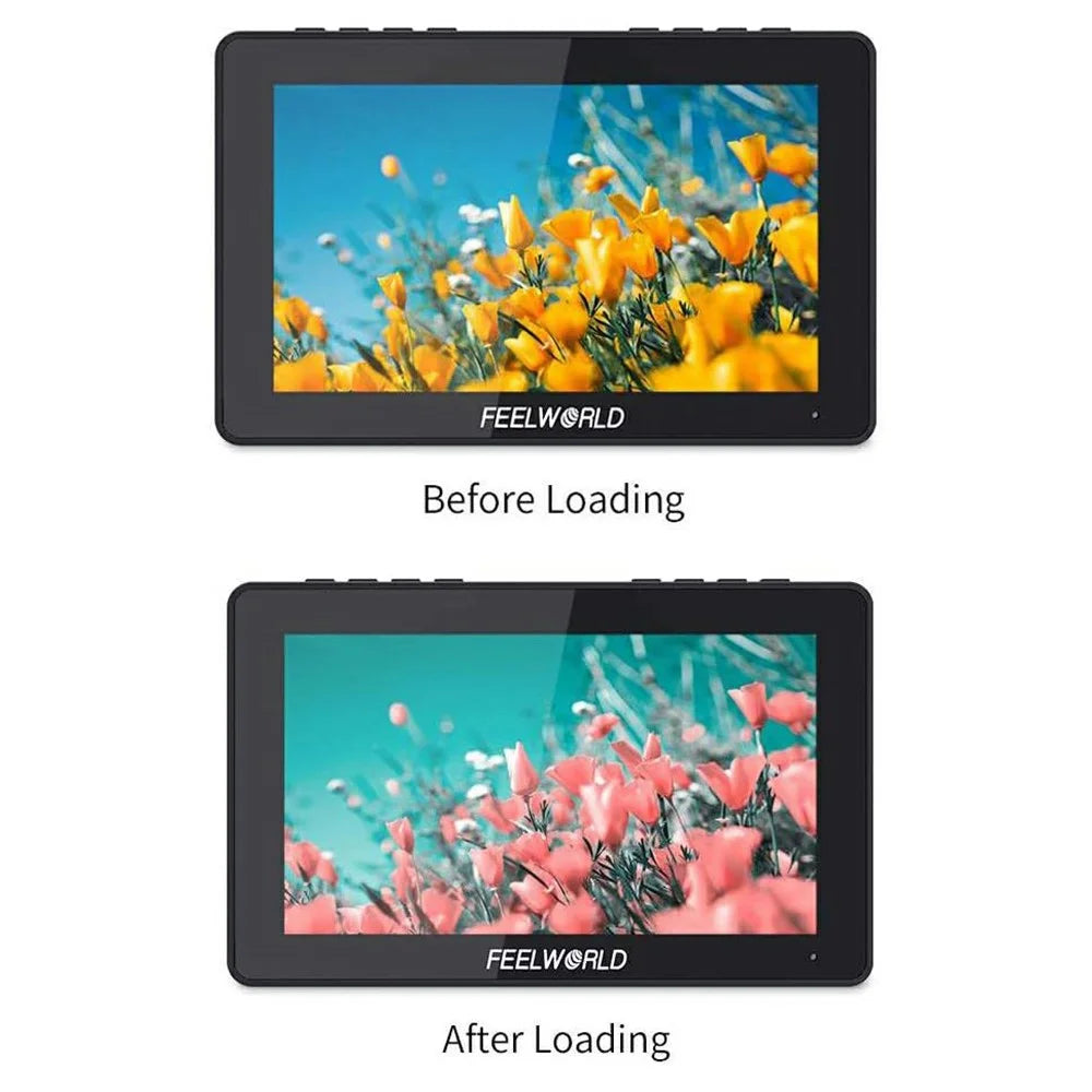 FEELWORLD LUT7S PRO 7 Inch 2200nits 3D LUT Touch Screen DSLR Camera Field Monitor with 4K HD 3G-SDI Input Output - 4