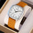 SKMEI 2586 Retro Wristwatch Analog Display Quartz Watch with Genuine Cow Leather Strap - Black Case+Black Strap - 4